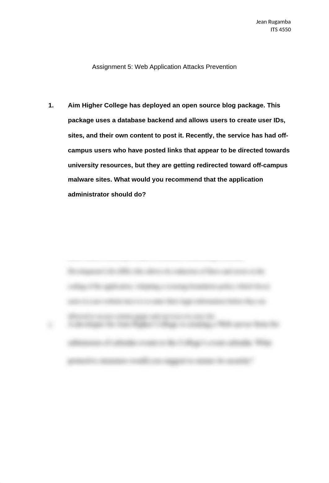 Assignment 5 Web Application Attacks Prevention.docx_d7kk2qj0149_page1