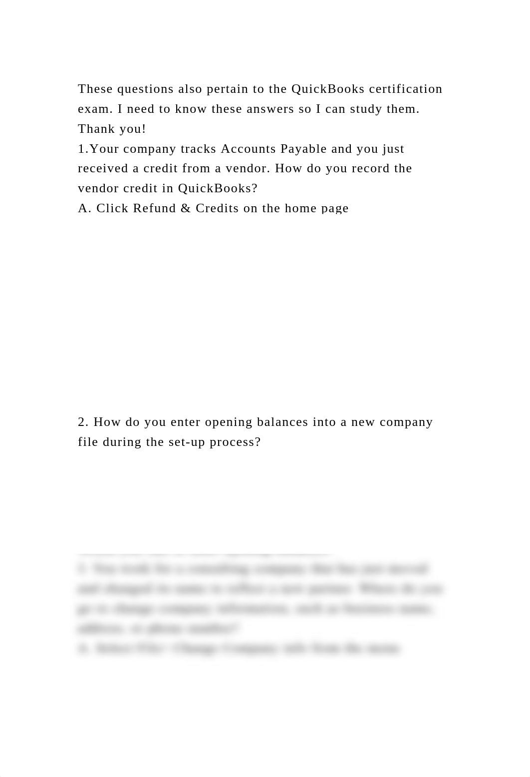 These questions also pertain to the QuickBooks certification exam. I.docx_d7kvrjvw1s9_page2