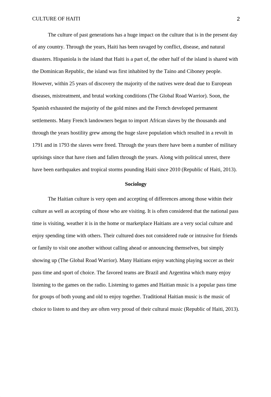 Culture of Haiti - Paper_d7kwdvjh7qe_page2