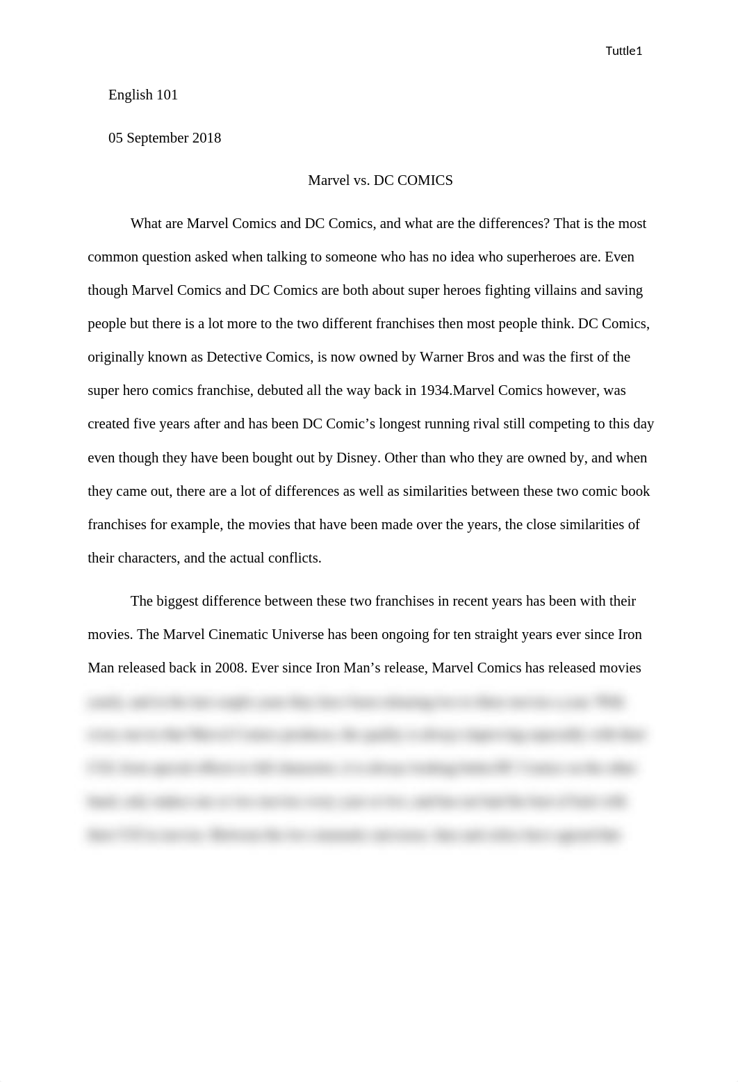 Marvel Vs DC essay (1).docx_d7ky6a8cly8_page1