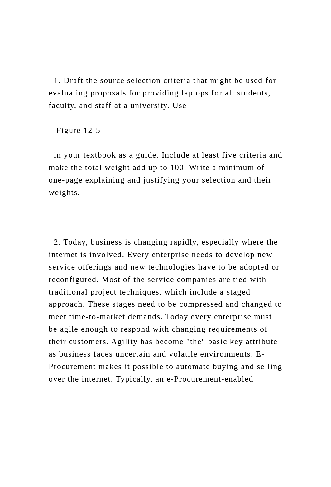 1. Draft the source selection criteria that might be used for e.docx_d7l2eaf5zfi_page2