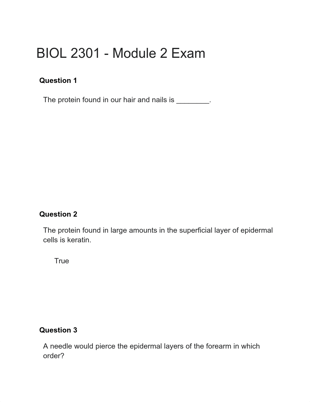 BIOL 2301 - Module 2 Exam.pdf_d7l32b8y4rm_page1