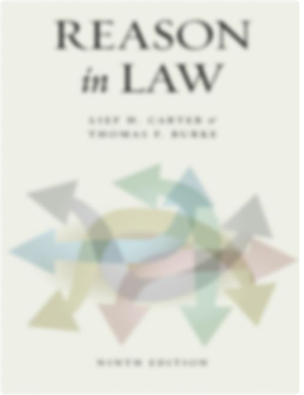 Reason in Law Ninth Edition (Lief H. Carter Thomas F. Burke) (Z-Library).pdf_d7l9qg2iyxf_page1