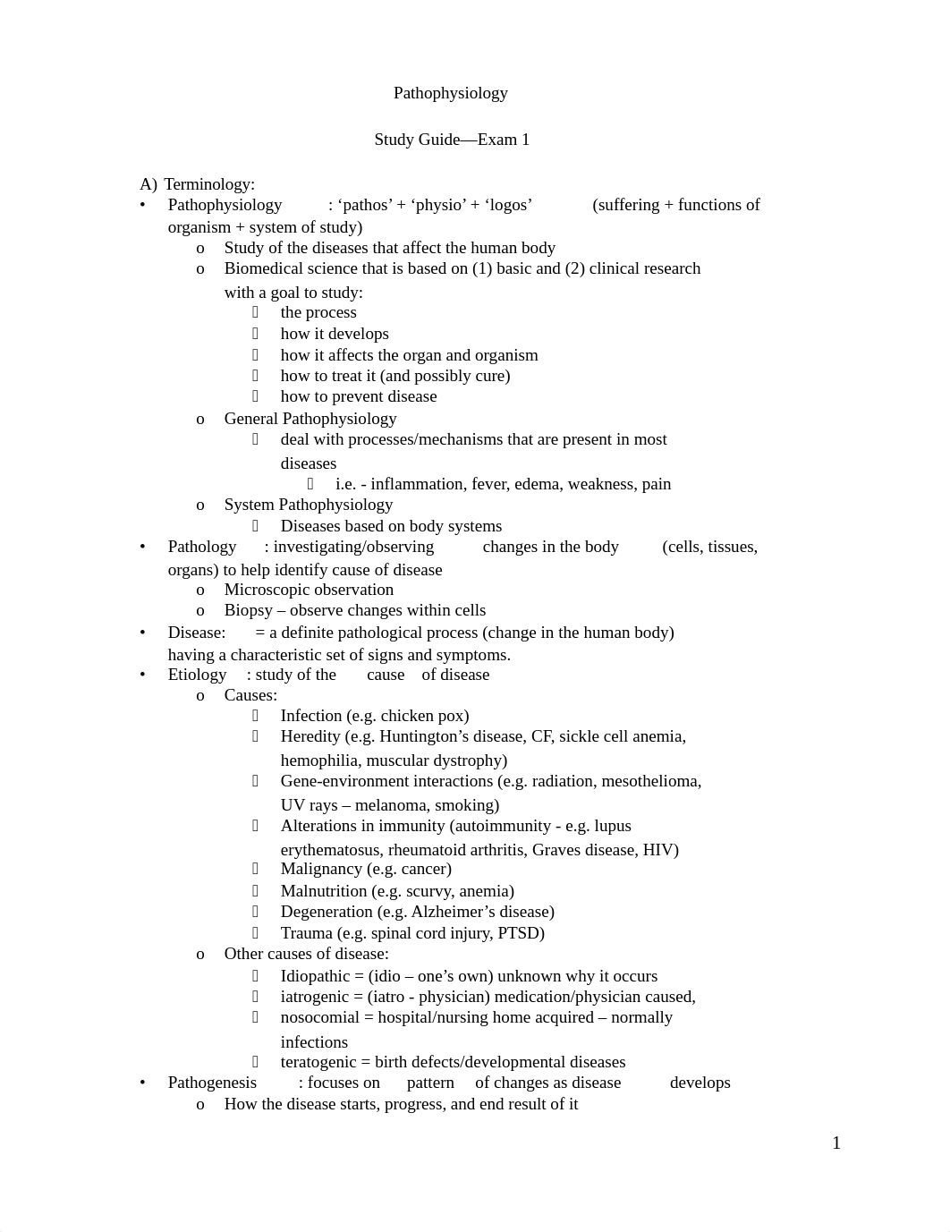 Study Guide - Exam 1 .docx_d7l9qie7m4l_page1