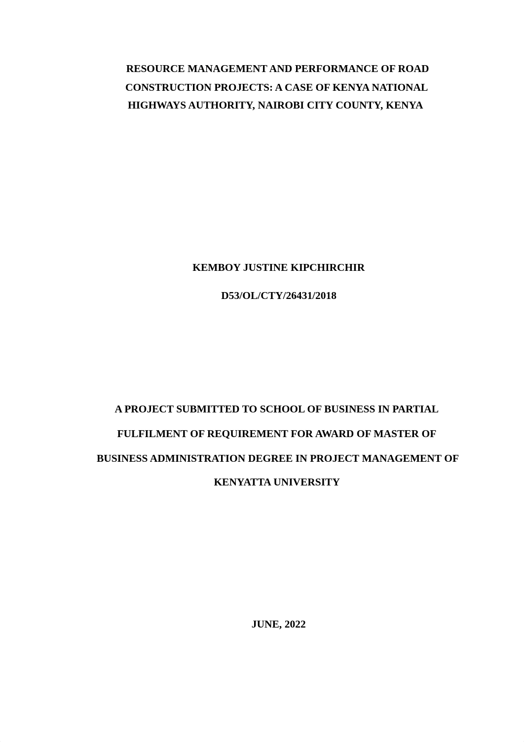 resource management and performance of road construction projects a case of kenya national highways_d7lg1vlsw8h_page1