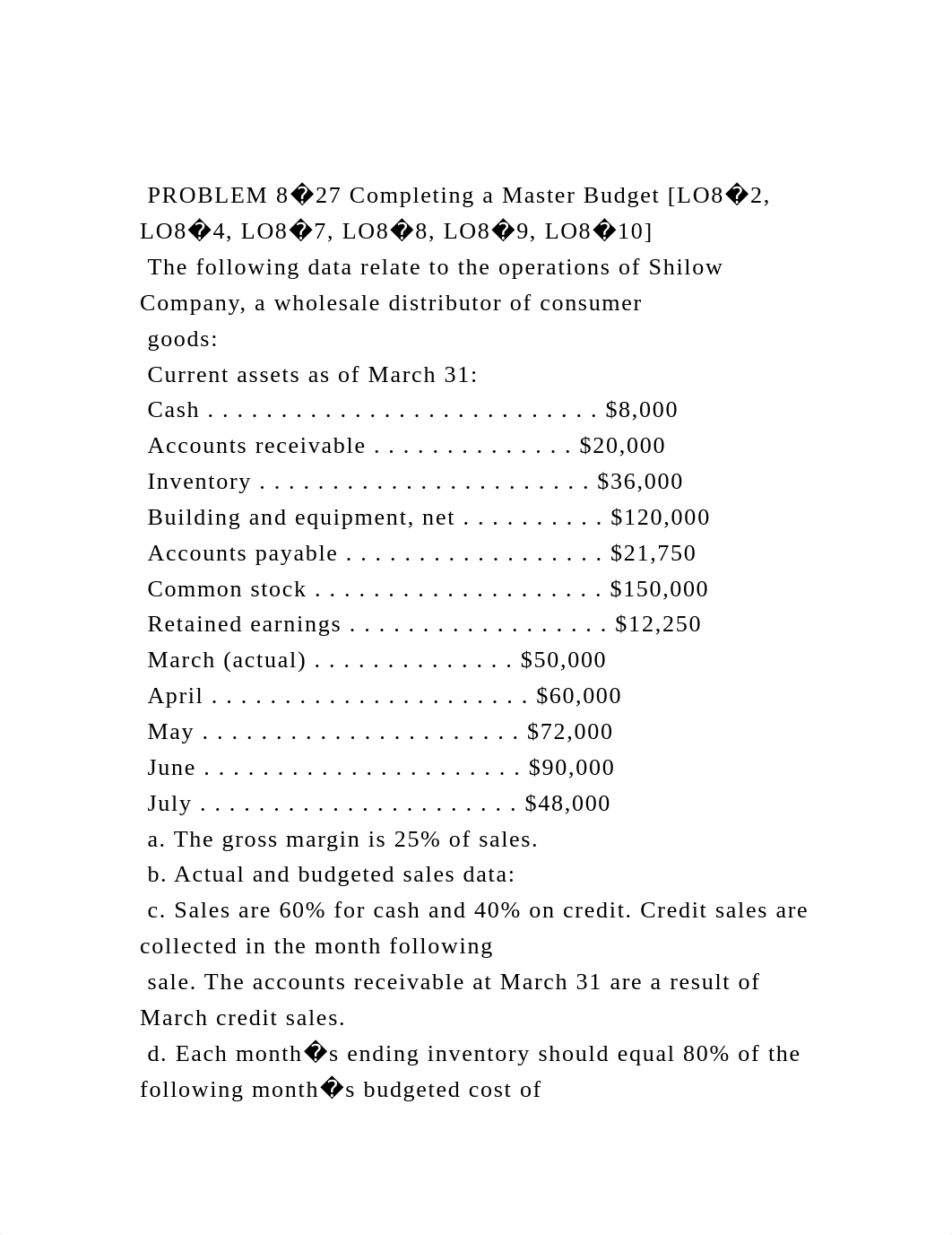 PROBLEM 8�27 Completing a Master Budget [LO8�2, LO8�4, LO8�7, LO8.docx_d7lh187p3gq_page2