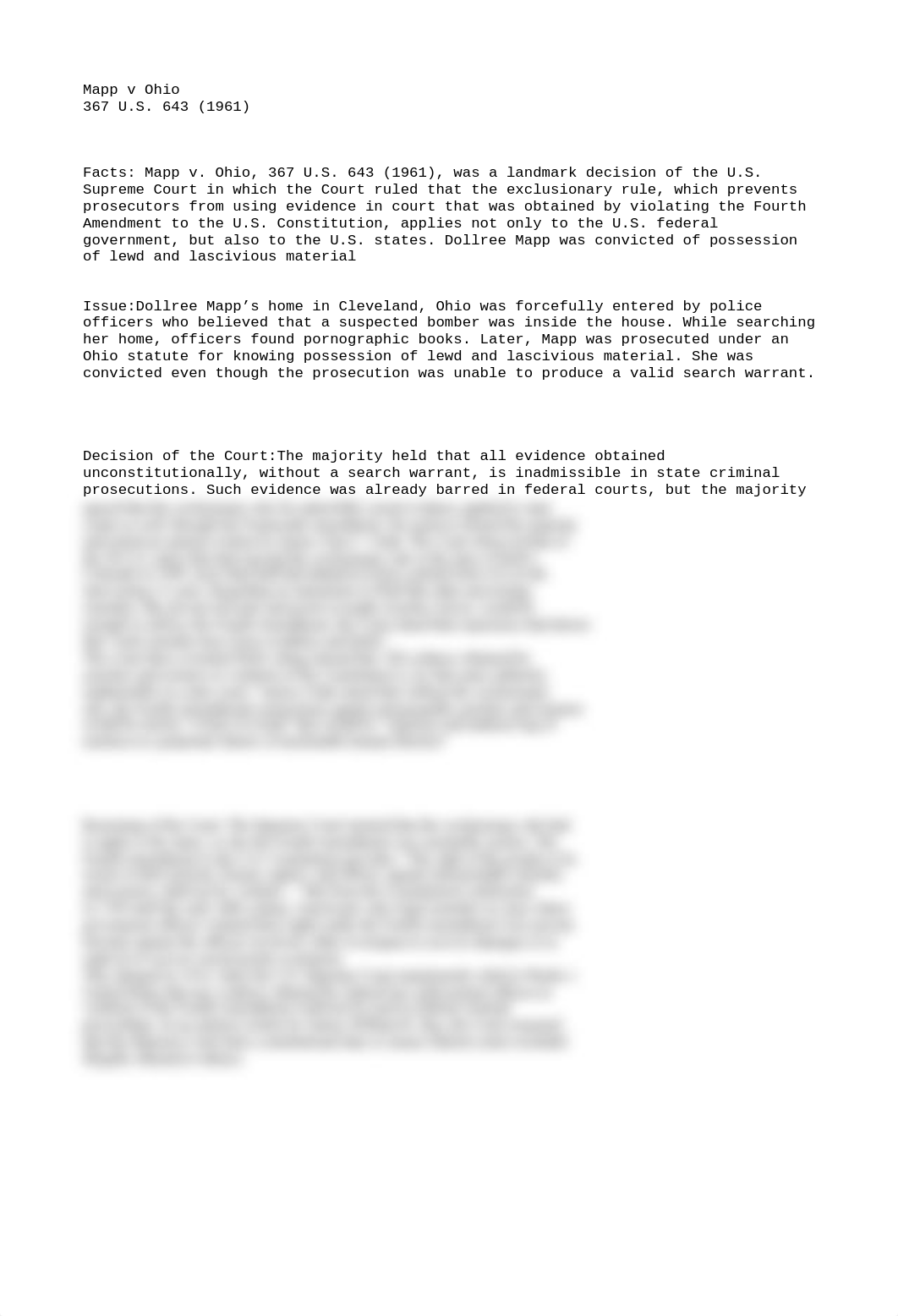 Case Brief Mapp v Ohio.txt_d7ljnm4qk9m_page1