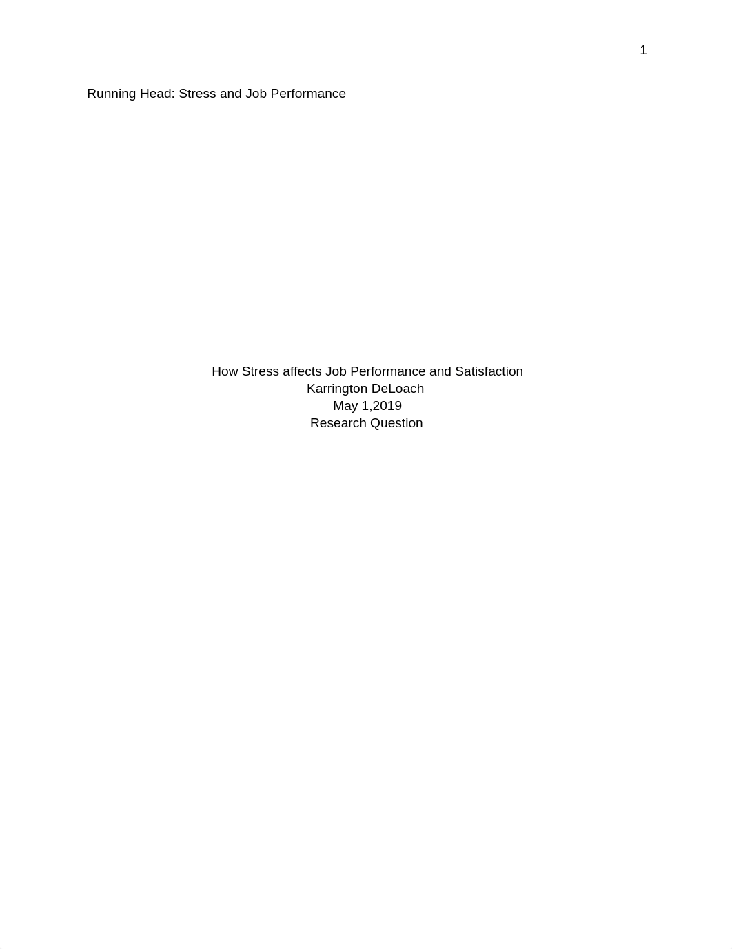 Running Head: Stress and Job Performance_d7lldr1jq3s_page1