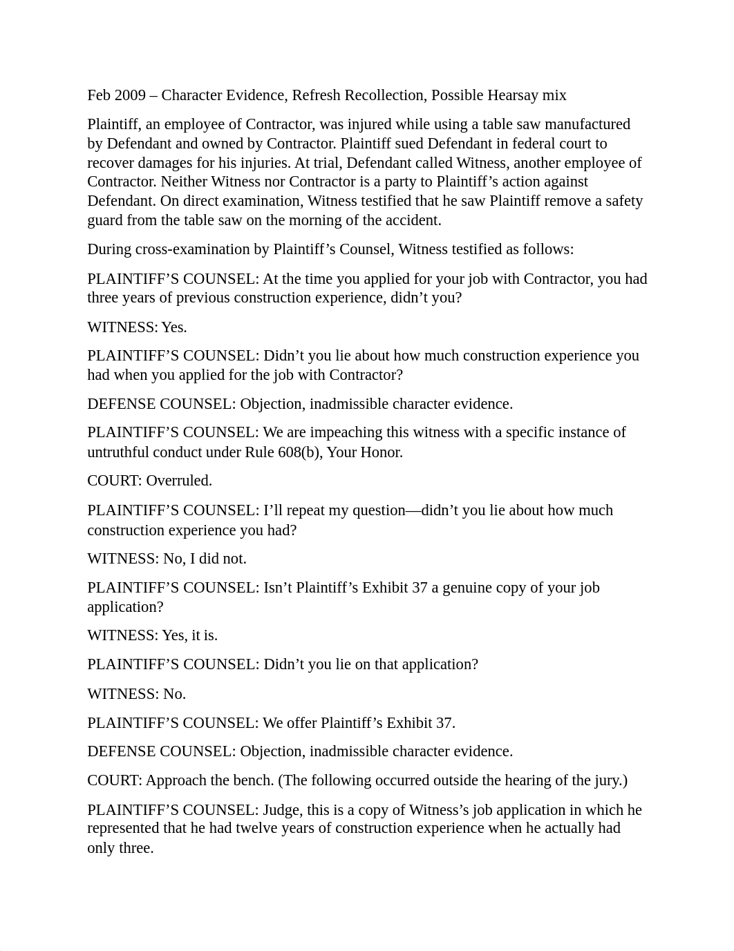 6 - UBE - Mixed Essay - Character Evidence, Refresh Recollection.docx_d7lqpfo9cac_page1