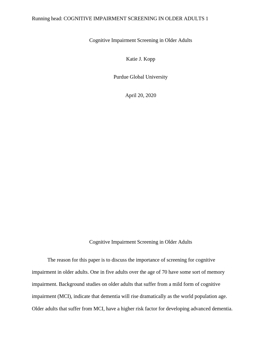 Cognitive Impairment Screening in Older Adults.docx_d7m0svjg4e7_page1