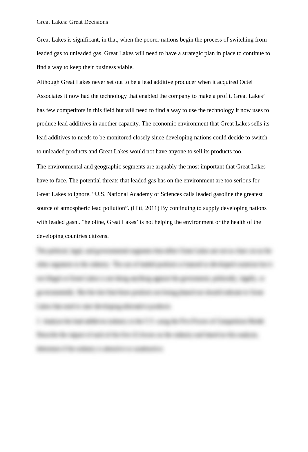 BUS 499 Great Lakes - Great Decisions Paper - 7 Pages - 1533 Words (APA Format + References)_d7m70vtud74_page2