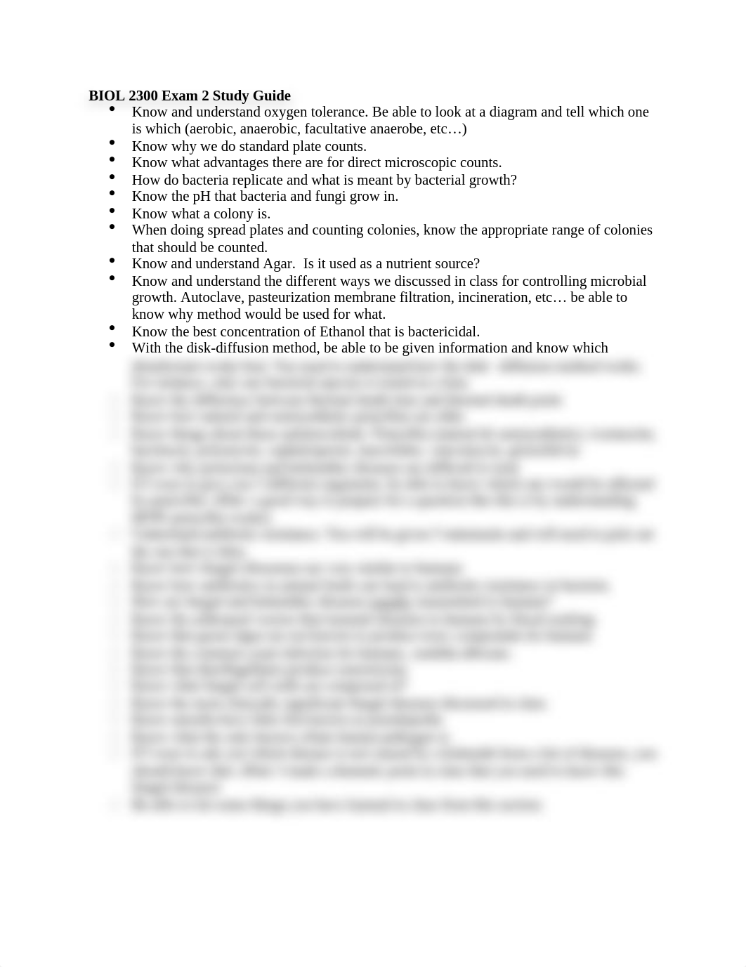 BIOL 2300 Exam 2 Study Guide.docx_d7m87u39kt8_page1