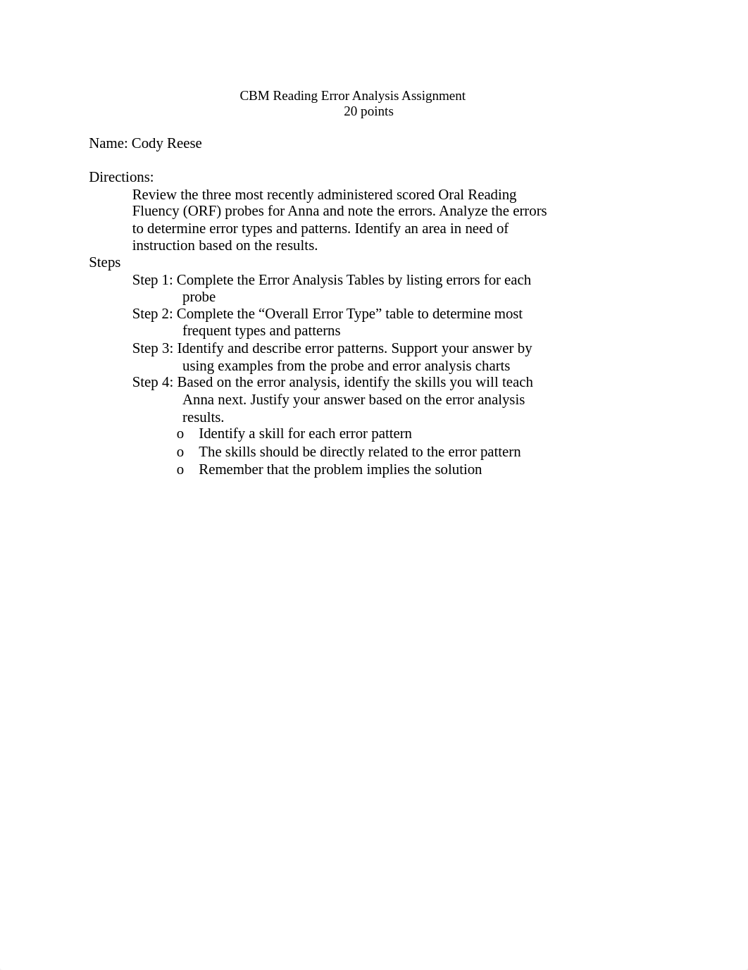 EEC 550 Ind St CBM in Reading Error Analysis Project.docx_d7mb20u5qqt_page1