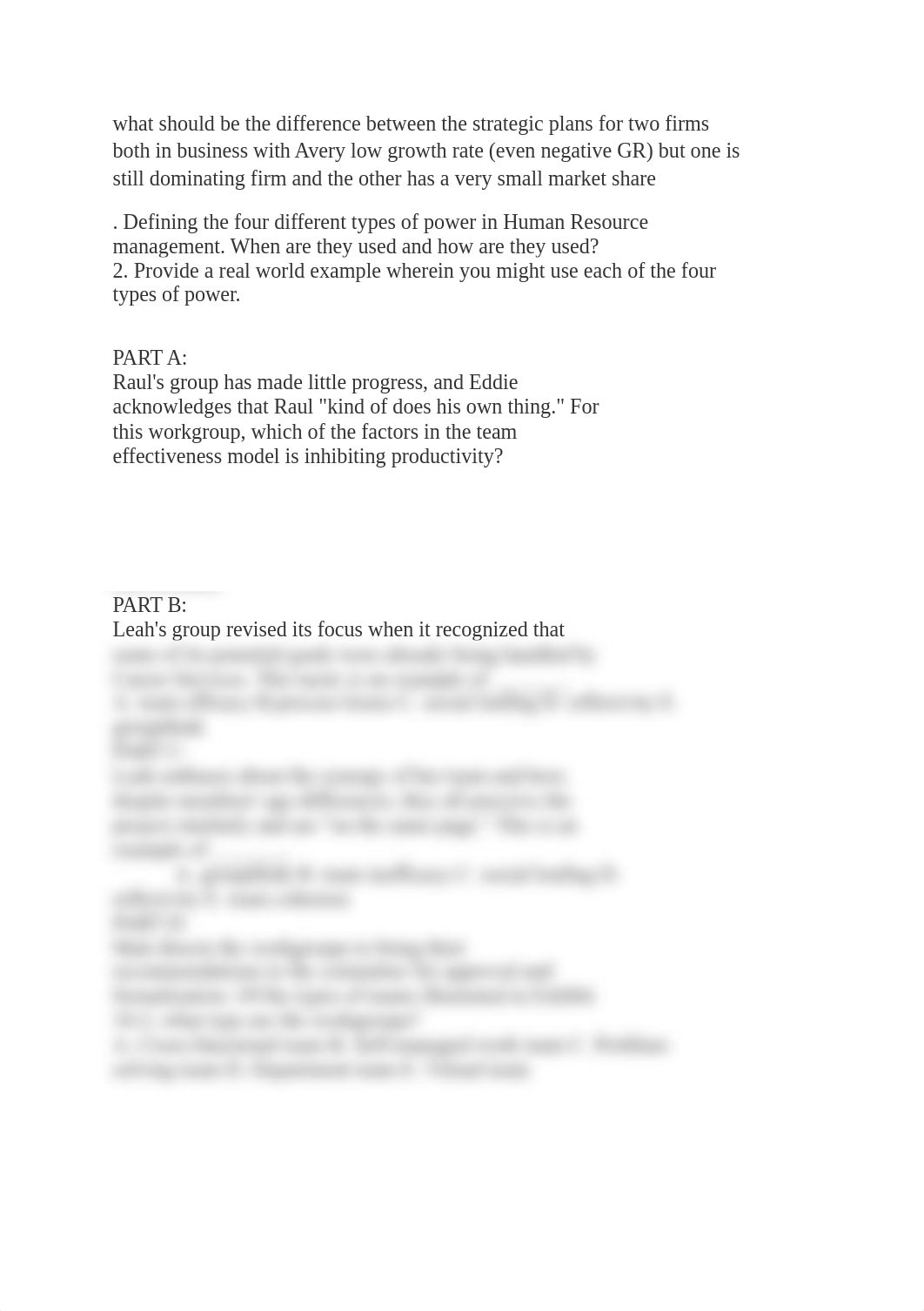 what should be the difference between the strategic plans for two firms both in business with Avery_d7mb3g0gzd2_page1