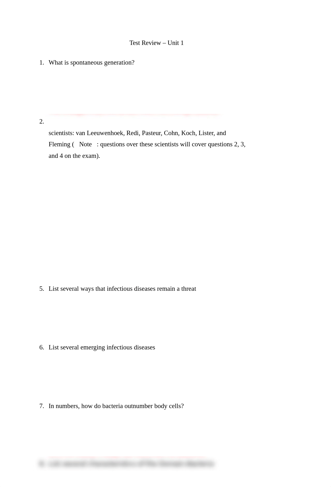 Microbiology unit 1 Test Review.docx_d7mhdn5d8fj_page1