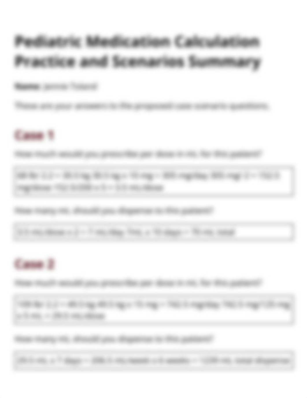 Pediatric Medication Calculation Practice and Scenarios.pdf_d7msc0z46rf_page1