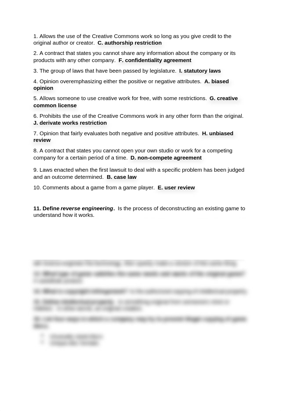 Video Game Design - Chapter 8 Review Your Knowledge.docx_d7na3gf50id_page1