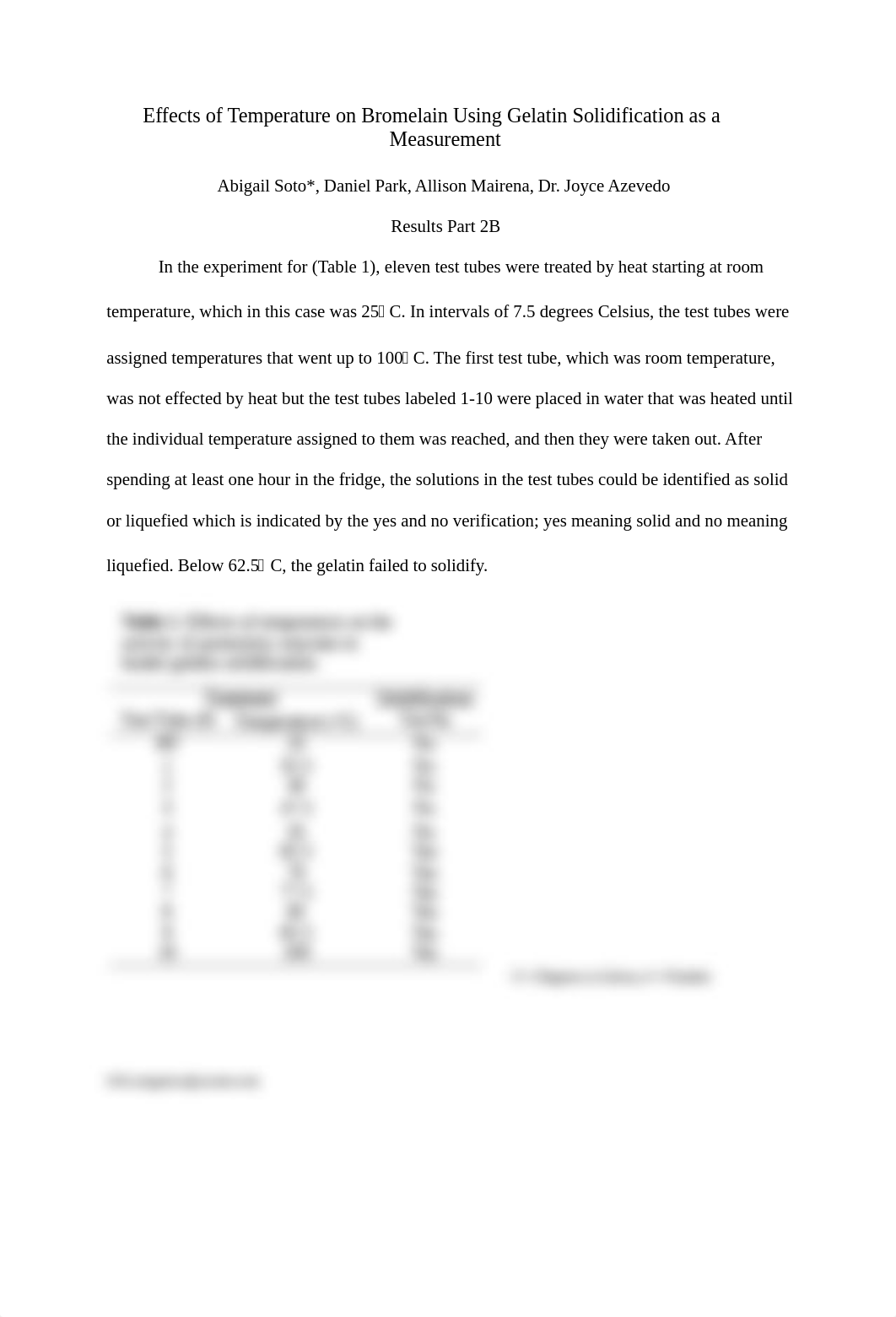 Effects of Temperature on Enzyme Activity in Pineapple Juice Using Gelatin Solidification as a Measu_d7ncddd4u6z_page1