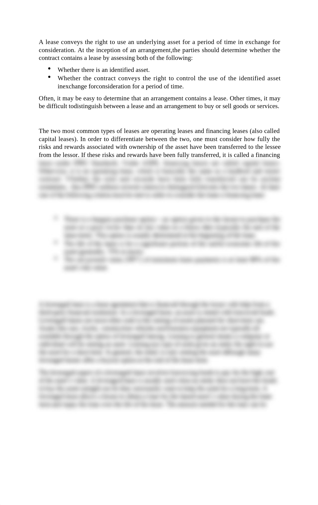 A lease conveys the right to use an underlying asset for a period of time in exchange for considerat_d7nt5ge2ler_page1