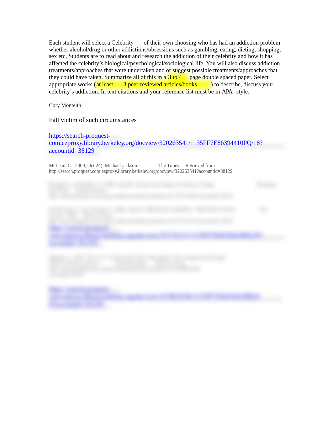 Each student will select a Celebrity of their own choosing who has had an addiction problem whether_d7o0v6m847h_page1