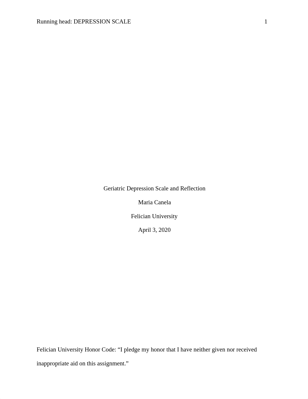 Geriatric Depression Scale and Reflection.docx_d7o5a4xjdb5_page1