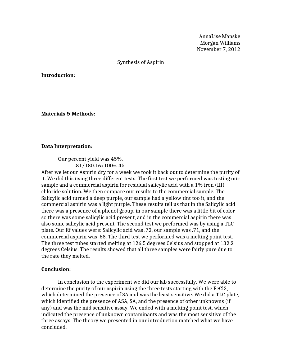 synthesis of aspirin lab report_d7o66yctqhy_page1