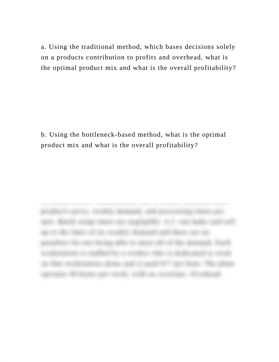 a. Using the traditional method, which bases decisions solely on a p.docx_d7oforhcres_page2