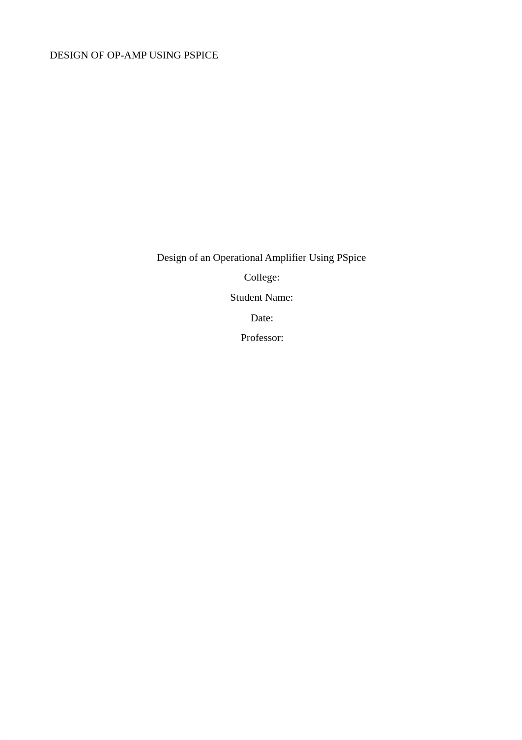 Design of an Op-Amp using PSPICE.docx_d7okcfzsn5a_page1