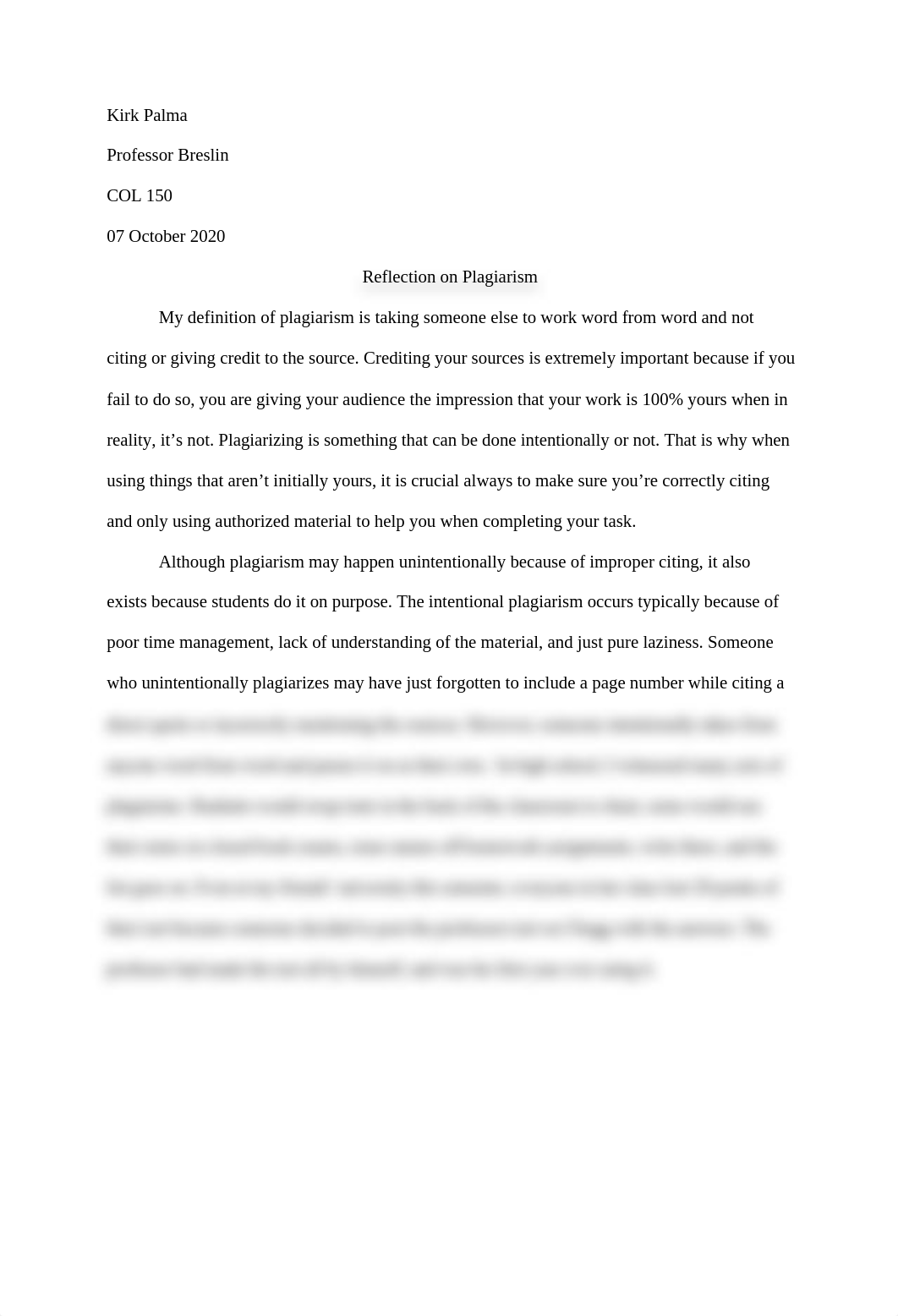 Reflection on Plagiarism Kirk Palma.docx_d7on8kwn9i2_page1