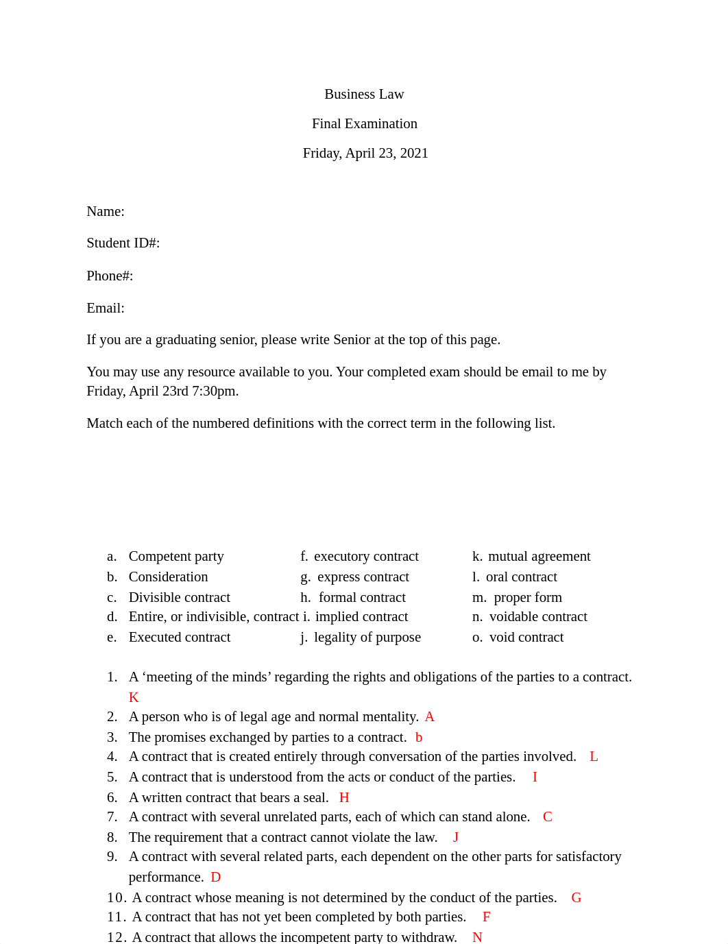 Business Law Final Exam .docx_d7onnk2bj70_page1