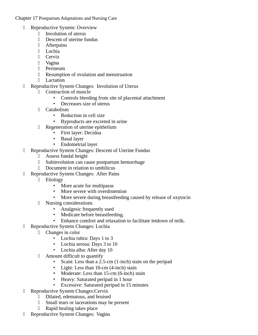 Blank notes Chapter 17 Postpartum Adaptations and Nursing Care.docx_d7p9w1vaqwi_page1