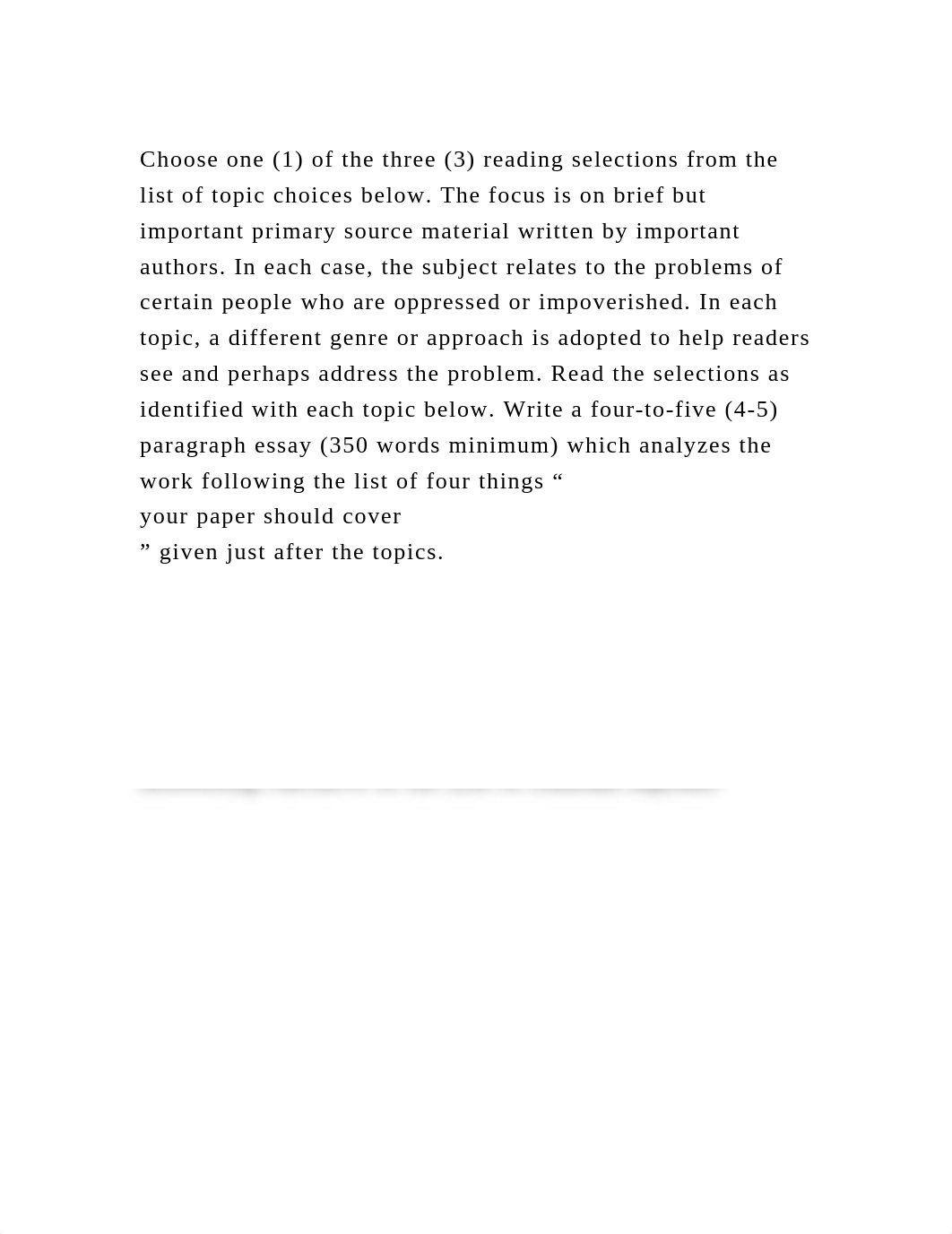 Choose one (1) of the three (3) reading selections from the list of .docx_d7pdiki4ehx_page2