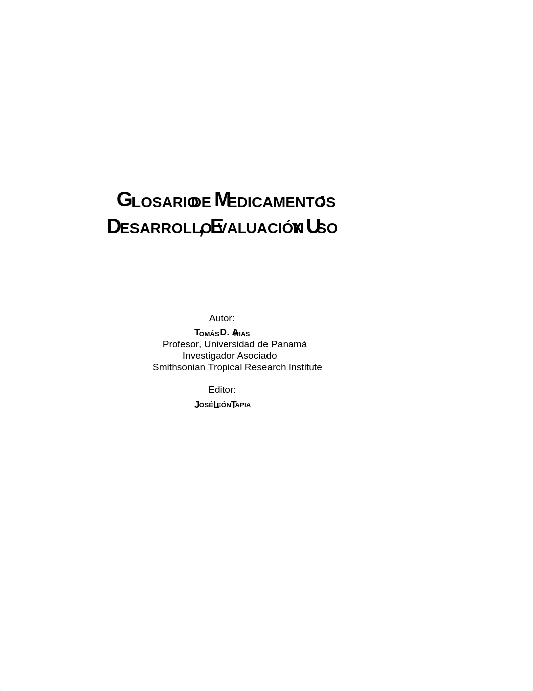 Arias Tomas - Glosario De Medicamentos.PDF_d7q0tvbpawc_page1