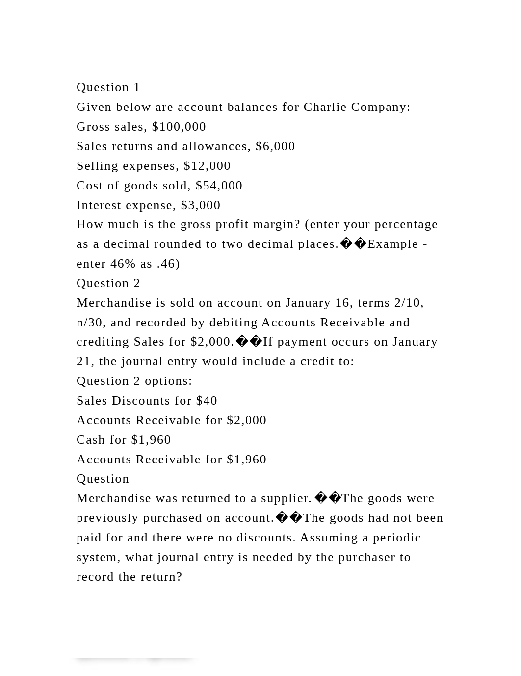 Question 1Given below are account balances for Charlie CompanyG.docx_d7q2ap85mop_page2