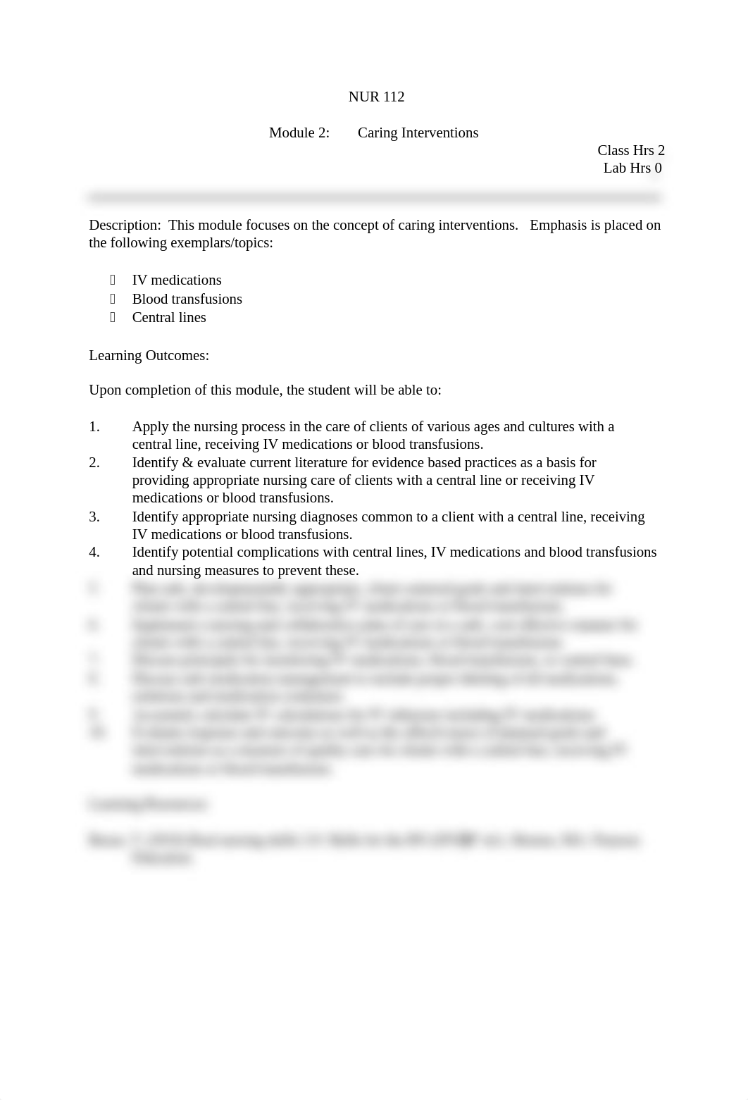 NUR 112 Module 2 Caring Interventions_d7q6fyw2gty_page1