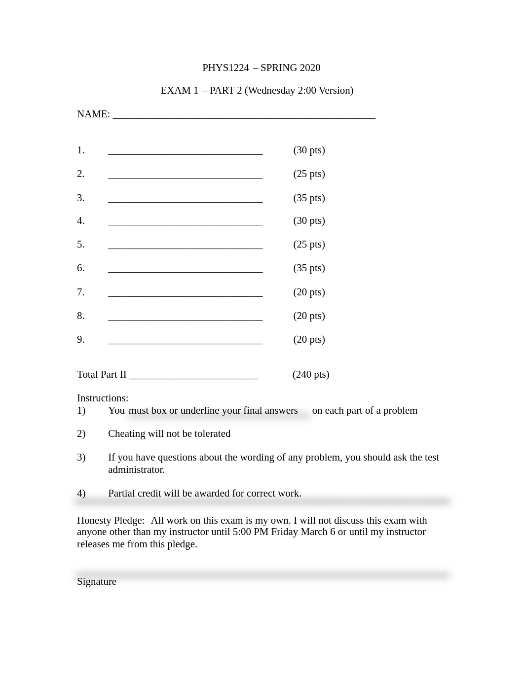 PHYS2425 Exam Calculation Part Practice Exam.pdf_d7qg6k2g9ac_page1