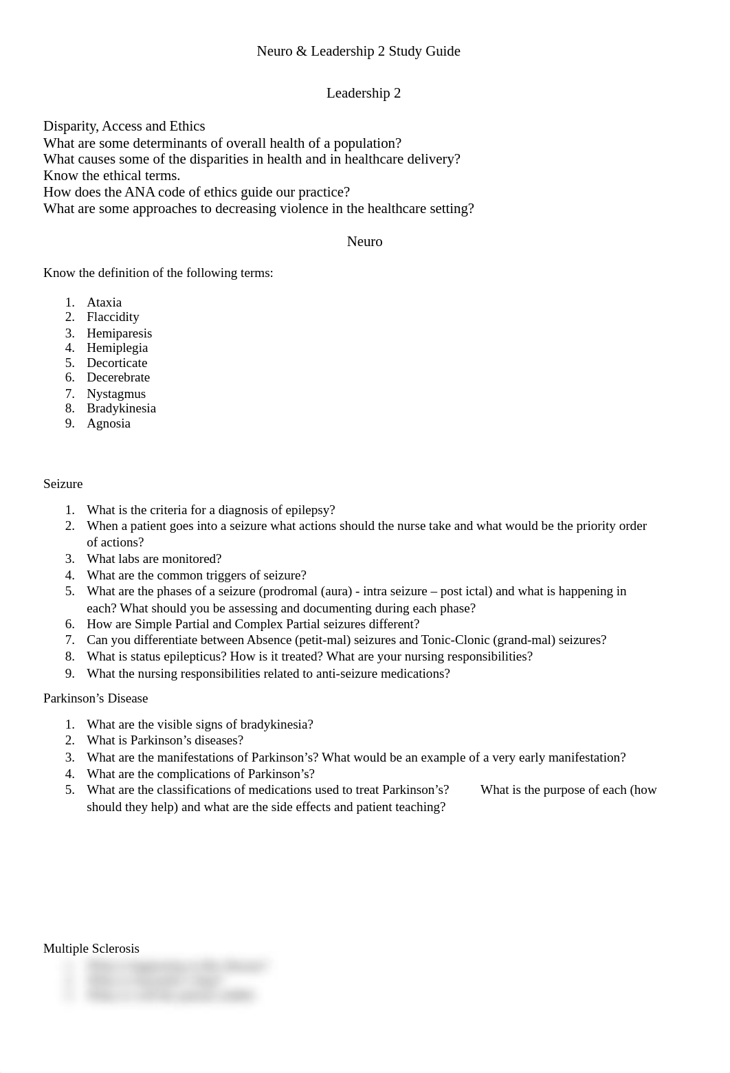 Neuro and Leadership 2 Study Guide sP19.docx_d7qieuzcusp_page1