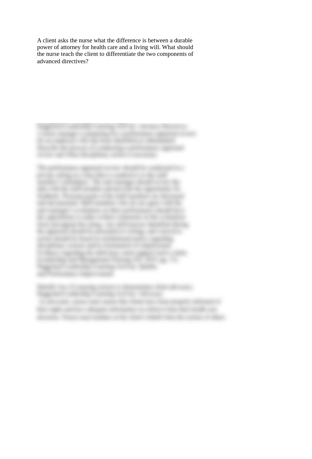 A client asks the nurse what the difference is between a durable power of attorney for health care a_d7qttv9cyk1_page1