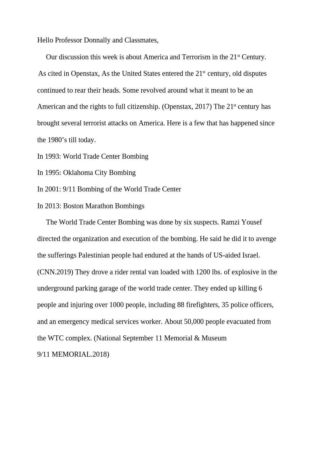 week 8 discussion america and terrorism  in the 21st century.docx_d7qyfc1f5lf_page1