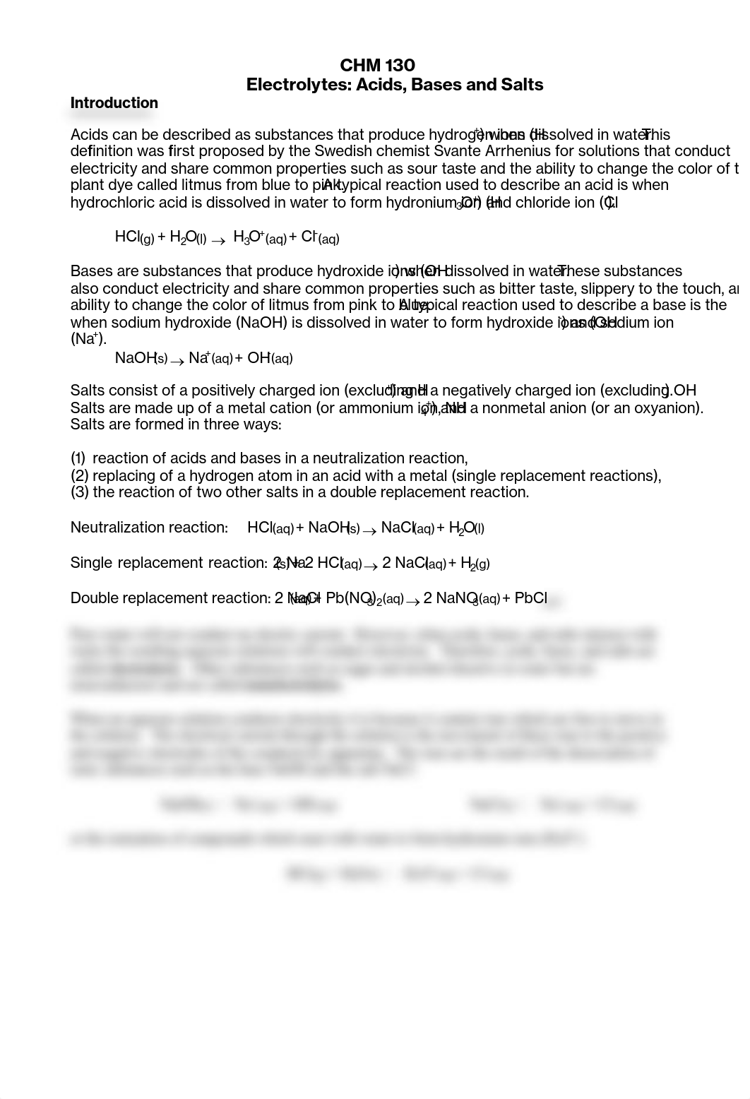 Lab 11 CHM130LL  Electrolytes --  Acids, Base, and Salts w Answer Key_d7r6jtijwy0_page1