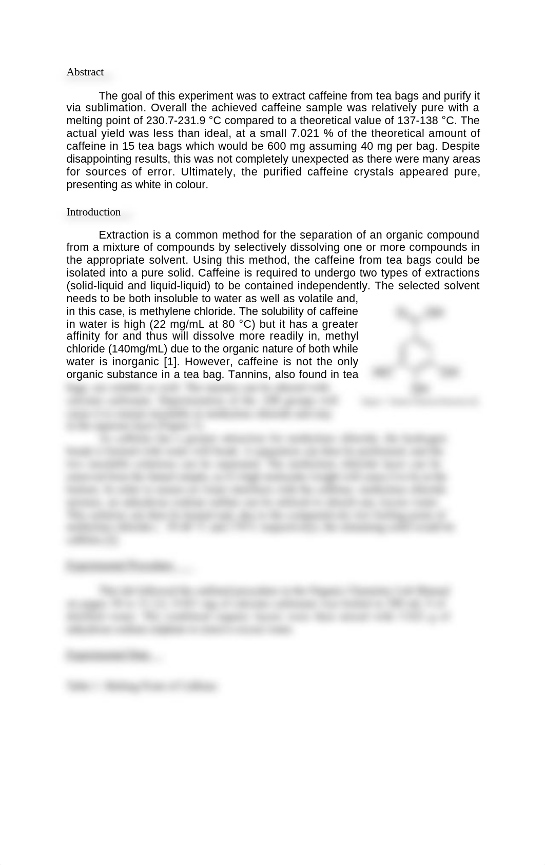 Exp 3-Isolation of Caffeine Lab Report.docx_d7rcmbwur4o_page2