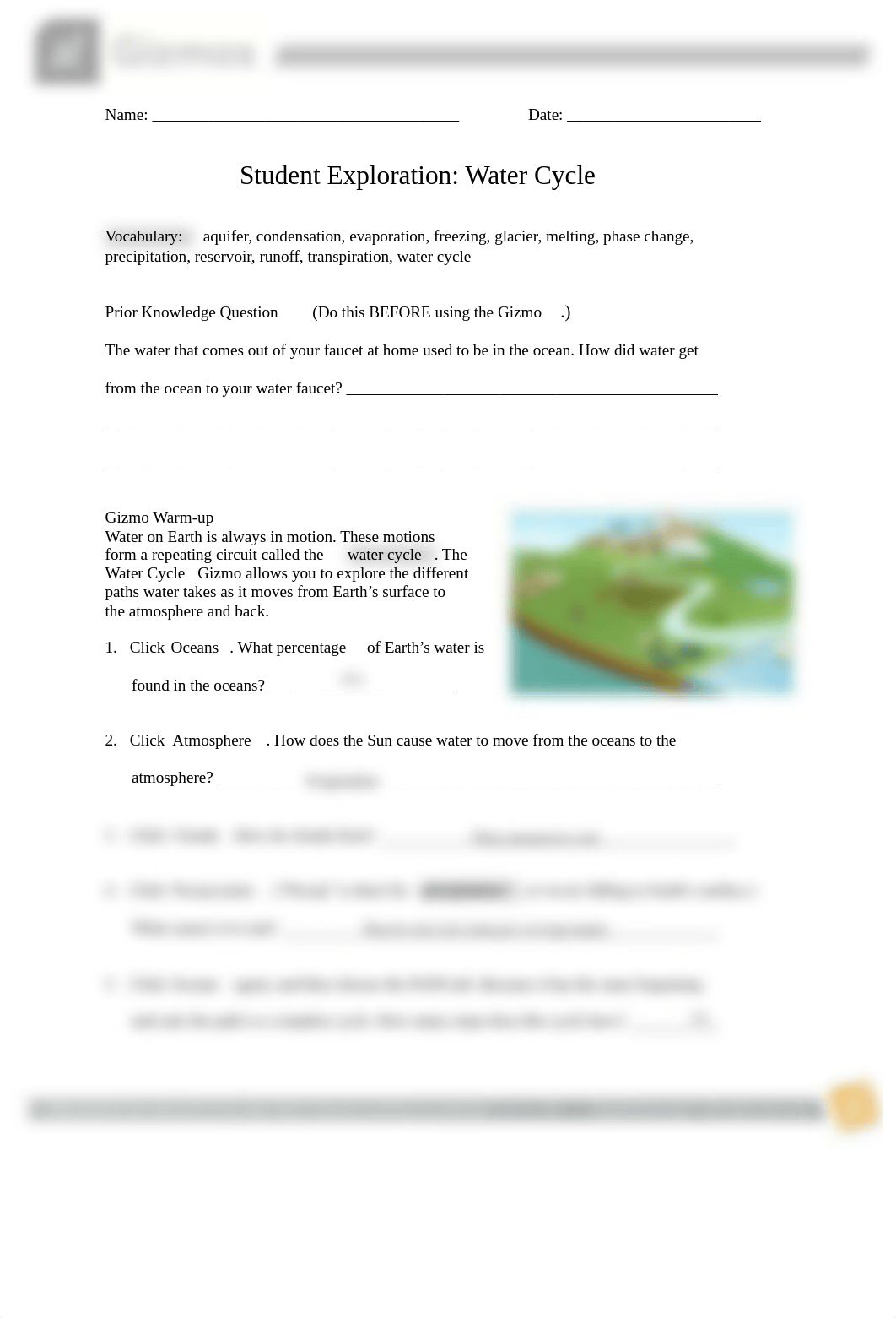 water cycle:: groundwater lab.pdf_d7re7r6h2l4_page1