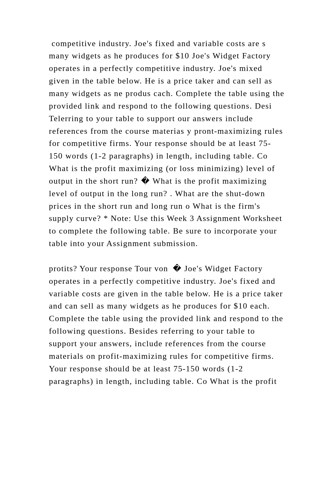 competitive industry. Joes fixed and variable costs are s many widge.docx_d7rgktanjje_page2