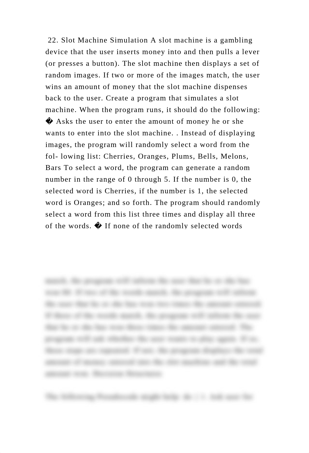 22. Slot Machine Simulation A slot machine is a gambling device that .docx_d7ril5xj7is_page2