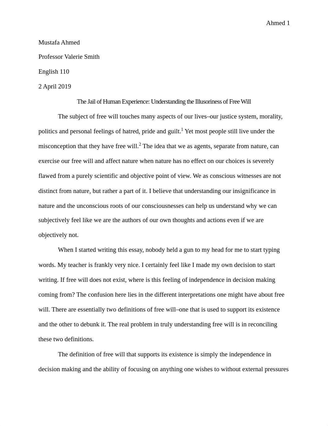 Exploratory Essay on Free Will .pdf_d7s06c0ouhc_page1