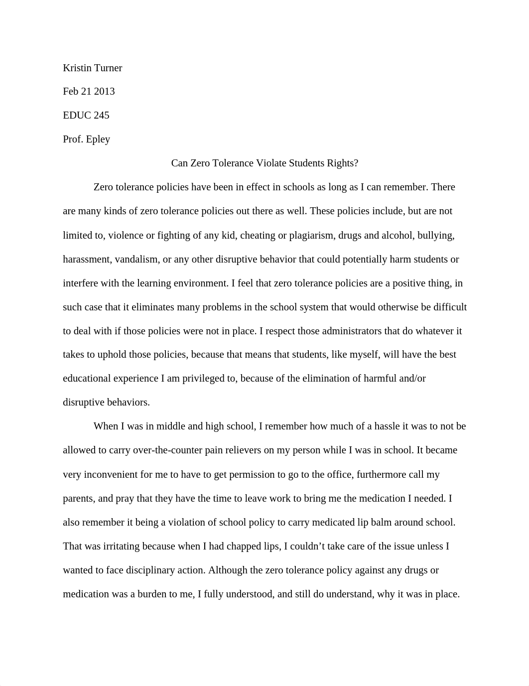 Reaction Paper- Zero Tolerance_d7s2w10rd42_page1