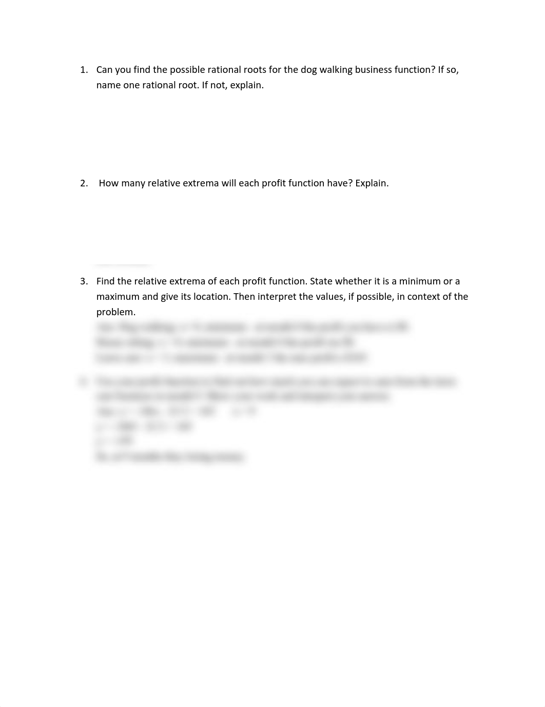 Can you find the possible rational roots for the dog walking business function.pdf_d7s5t0ul5ko_page1