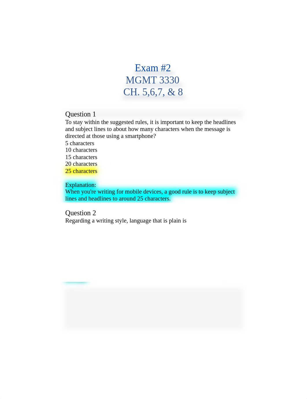 MGMT 3330 Exam #2 CH. 5,6,7, & 8 .docx_d7s6fmc98lk_page1