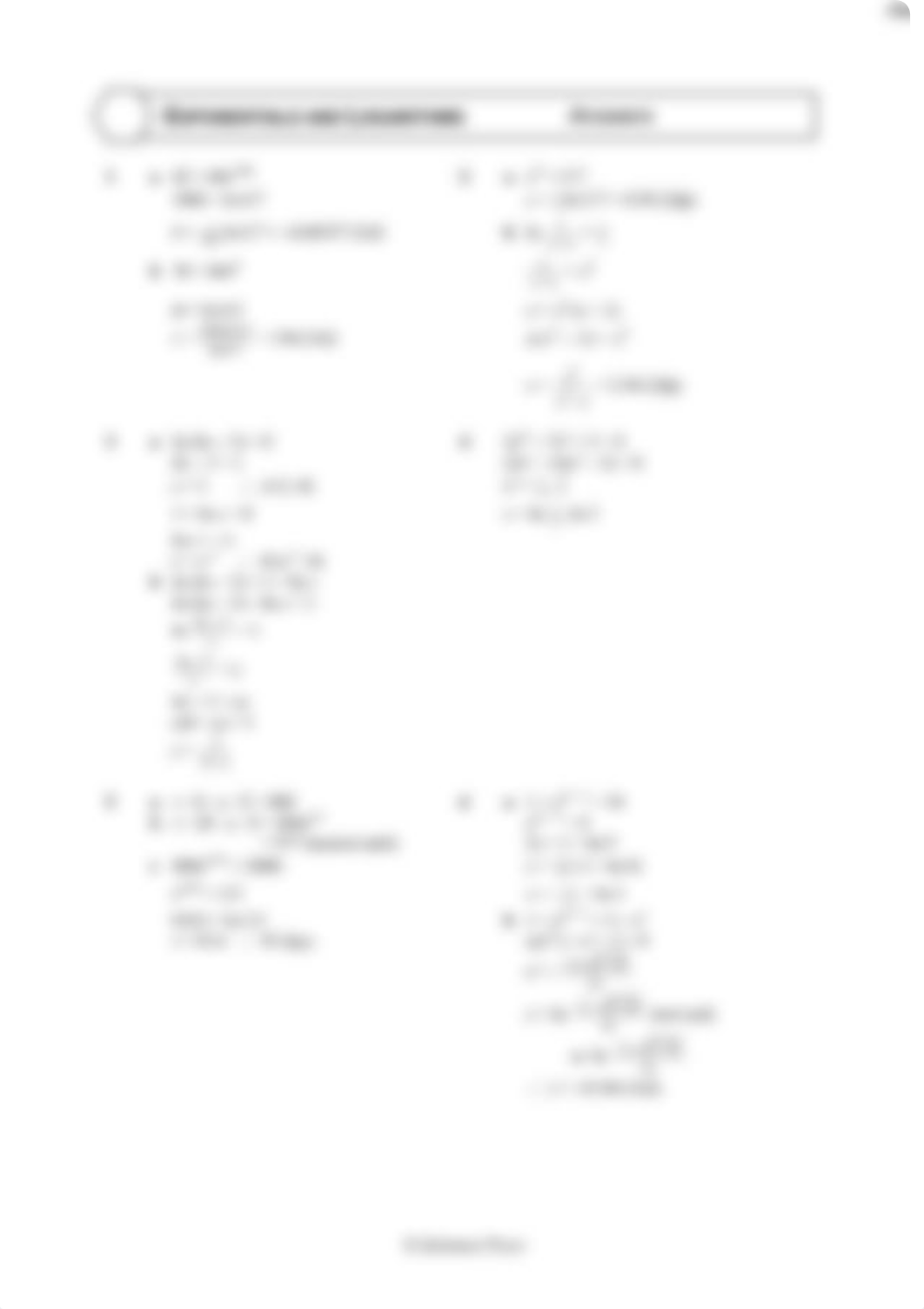 Mixed exam-style questions on exponentials and logarithms - Qu 1-6 Answers (1).pdf_d7siz54wj2q_page1