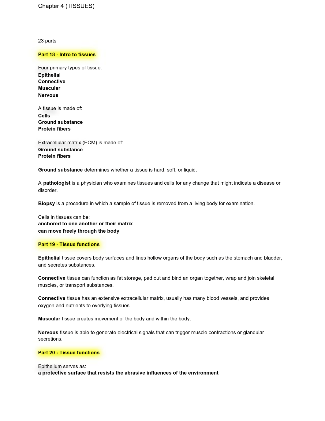 Ch.4 (TISSUES) - Exam 1 Part 2 Questions Key.pdf_d7srityyhom_page1